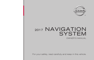 2017 Nissan TITAN LC2F Kai Navigation Manual